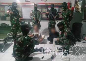 Satgas Pamtas Yonif 645/Gardatama Yudha Kembali Berhasil Menggagalkan Peredaran Narkotika di Wilayah Perbatasan