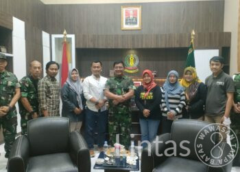 Danrem 064/MY Brigjen Tatang Subarna Halal Bihalal Dengan Awak Media