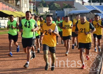 Pamen Jajaran Korem 081/DSJ Tampil Habis-Habisan Pada Garjas Periodik Semester I TA 2023