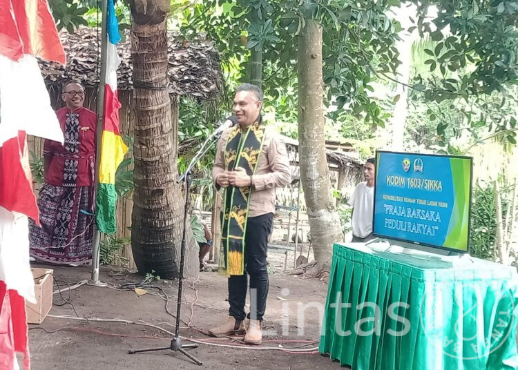 Bupati Sikka Berterima Kasih Kepada Pangdam IX/Udayana Beserta Jajaran Dengan Program RTLH, Pangdam IX/Udayana