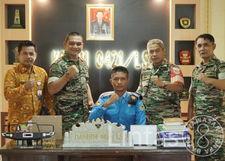 Dandim 0421/Ls Menerima Audiensi Calon Paskibraka Nasional Asal Lamsel