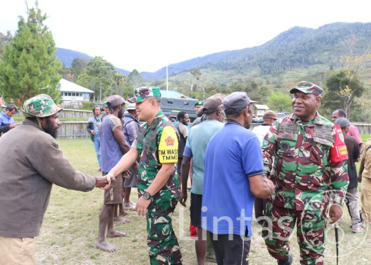 Dandim 1702/JWY Sambut Kunjungan Kerja Katim Wasev TMMD di Wilayah Kabupaten Jayawijaya