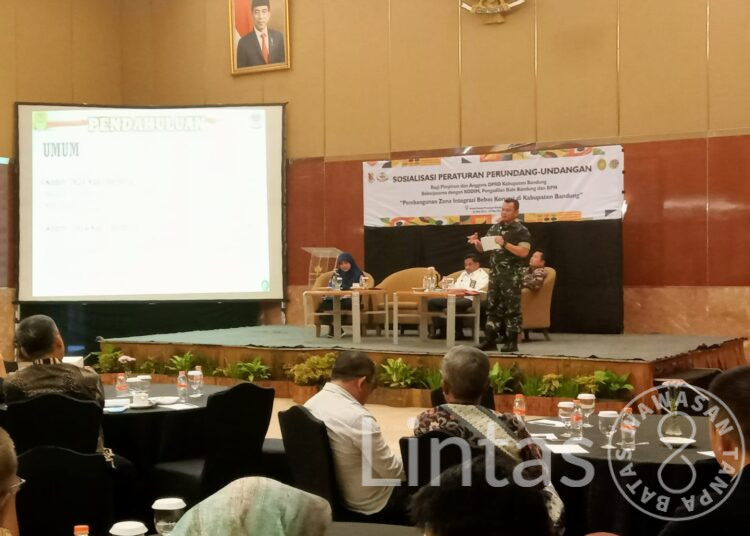 Dandim 0624/Kab Bandung Menjadi Narasumber Sosialisasi Zona Integrasi Bebas Korupsi