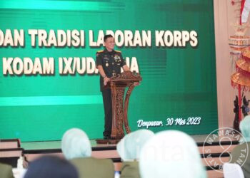 Pangdam Pimpin Sertijab Dan Tradisi Laporan Korps Pejabat Kodam IX/Udayana