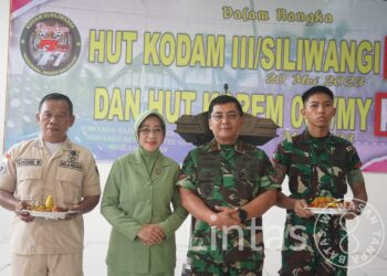 Peringati HUT Kodam III/Siliwangi ke-77 Dan Korem 064/MY ke-57, Ini Pesan Danrem 064/MY