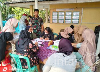 Satgas TMMD 116 Kodim 0623/Cilegon Laksanakan Pelayanan Kesehatan Pada Masyarakat