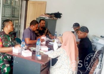 Babinsa Koramil 04/Plk, Hadiri Rapat Forum Konsultasi Publik