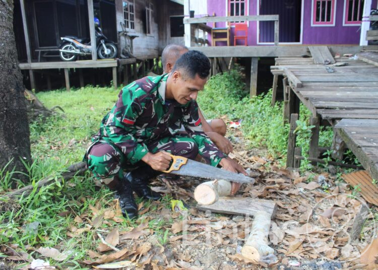 Manunggal Dengan Rakyat, Satgas TMMD Reguler Ke-116 Aktif Bantu Warga
