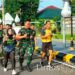 Mengenal Sosok Wanita Yang Selalu Di Barisan Terdepan Saat Anggota Korem 081/DSJ Lari Pagi