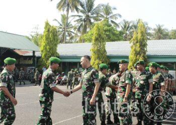 Tingkatkan Profesionalisme Prajurit Dalam Pelaksanaan Tugas Dan Fungsi Teritorial Personil , Ini Pesan Dandim Rimba Anwar