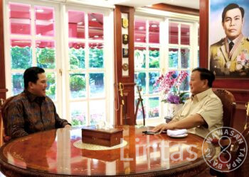 Menhan Prabowo Terima Kunjungan Menteri BUMN Erick Thohir, Bicarakan Dinamika Terkini Hingga Timnas U-22