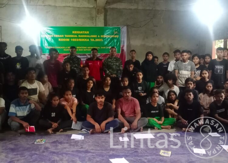 Dandim 1603/Sikka, Berikan Pembekalan Wasbang Bagi Mahasiswa/Mahasiswi GMNI