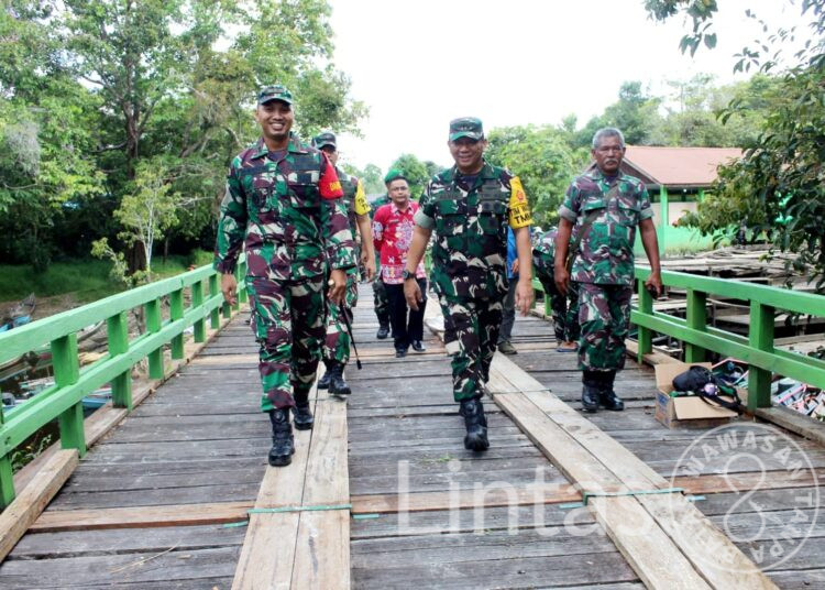Kunjungan Kerja Tim Wasev Mabes TNI AD Di Dampingi Dansatgas Tinjau Langsung Lokasi TMMD Reguler Ke-116