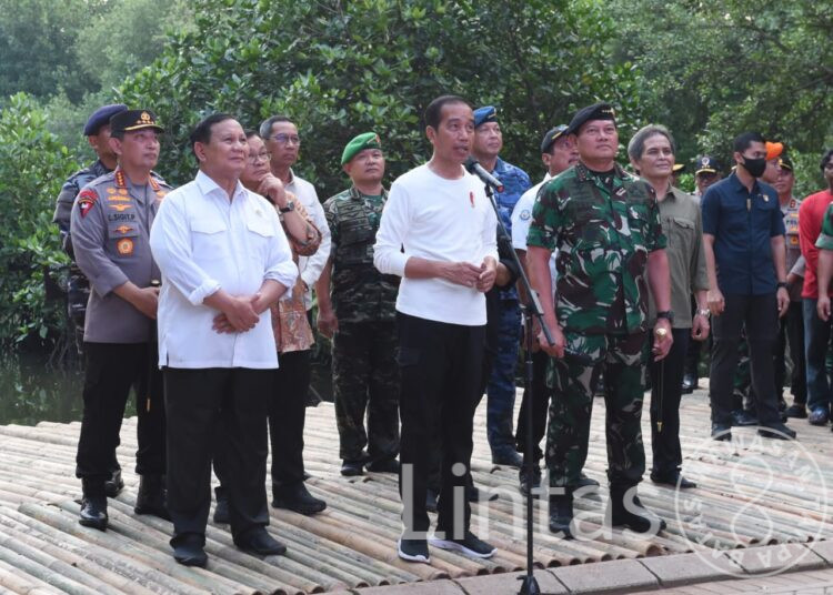 Kasad Dampingi Presiden Pada Acara Puncak Penanaman Mangrove Nasional