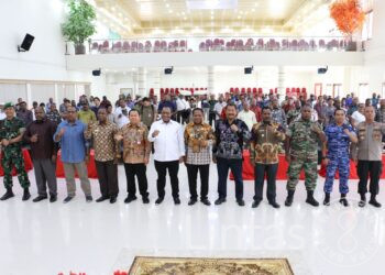 Dandim 1702/JWY Turut Serta Dalam Launching Logo Pemerintah Provinsi Papua Pegunungan