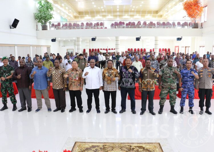 Dandim 1702/JWY Turut Serta Dalam Launching Logo Pemerintah Provinsi Papua Pegunungan