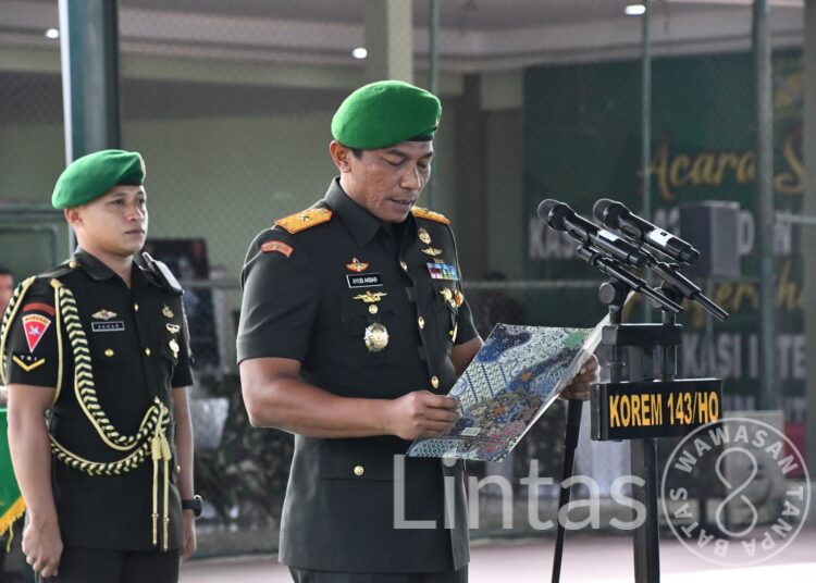 Danrem 143/HO: Trima Kasih Kolonel Kav. Ari Pramana Sakti