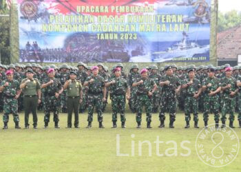 Siap Bela Negara, 500 Siswa Komcad Matra Laut Jalani Pendidikan Latsarmil Di Kodiklatal