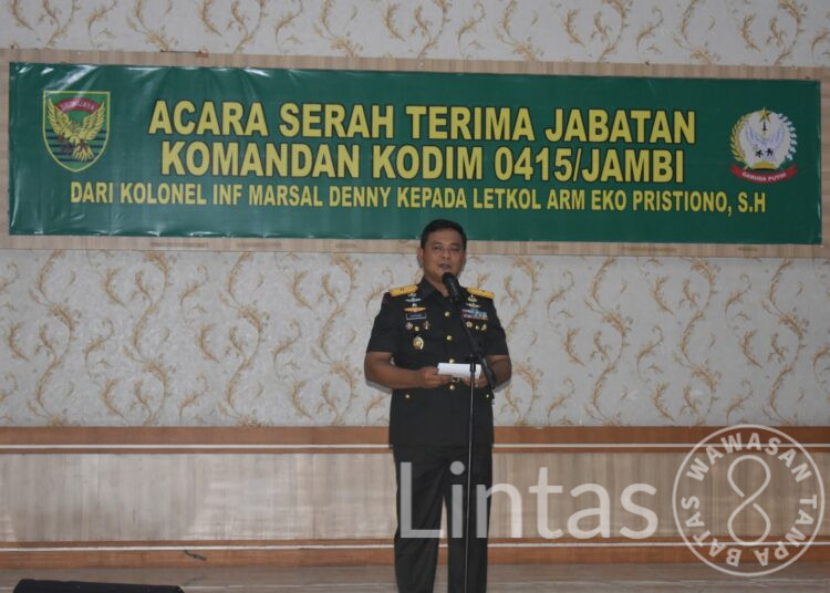 Pimpin Sertijab Dandim 0415/Jambi, Ini Pesan Tegas Danrem 042/Gapu