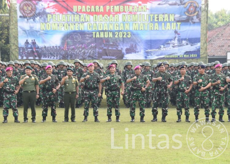 Siap Bela Negara, 500 Siswa Komcad Matra Laut Jalani Pendidikan Latsarmil Di Kodiklatal
