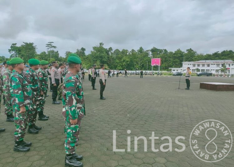 Kodim 1710/Mimika Bersama Polres Mimika Laksanakan Apel Pengamanan Mayday