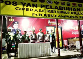 Sinergitas Kodim 0421 Dan Polres Lamsel Sukseskan Pengamanan Arus Balik Mudik Di Pelabuhan Bakauheni