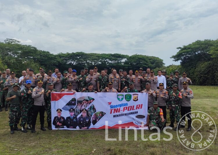 Kompak! TNI Polri Di Aceh Timur Gelar Latihan Menembak Dan Ngopi Bareng