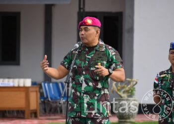 Lantamal XI Gelar Apel Khusus Dan Halal Bihalal