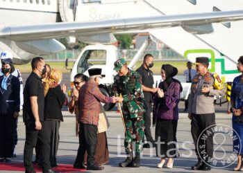 Opening the 18th AMS In Bali, Pangdam IX/Udayana Welcomes The Arrival Of The Indonesian Vice President