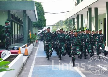 Latihan Defile, Protap Selesai Upacara Bendera Di Korem 081/DSJ