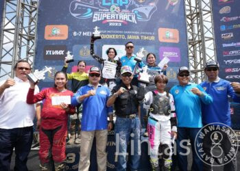 TNI AL Gelar Kejurnas Grasstrack Motocross Supertrack Championship Kasal Cup 2023