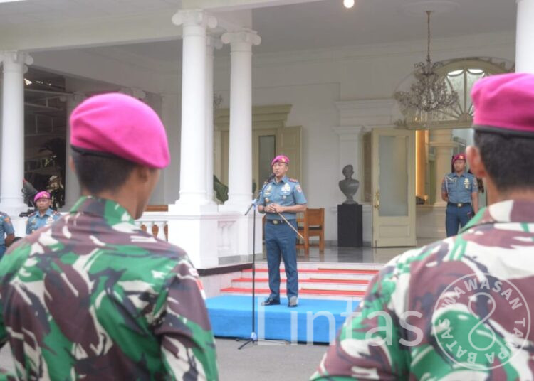 Komandan Korps Marinir Menerima Kedatangan Satgas Latma Keris Talwar 2023