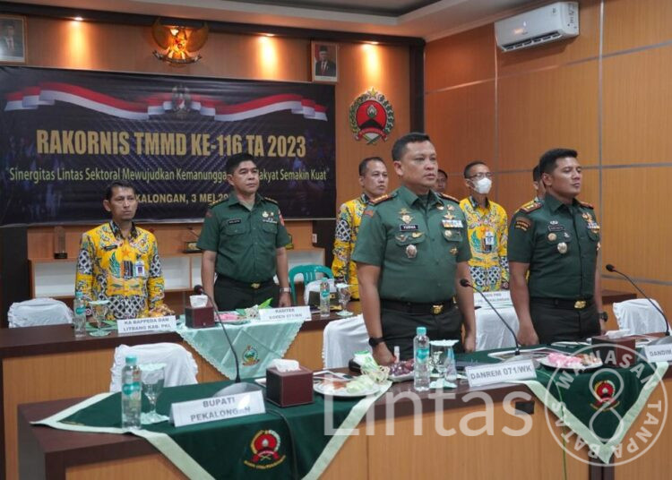 Danrem Wijayakusuma Ikuti Vicon Rakornis TMMD 116 TA.2023
