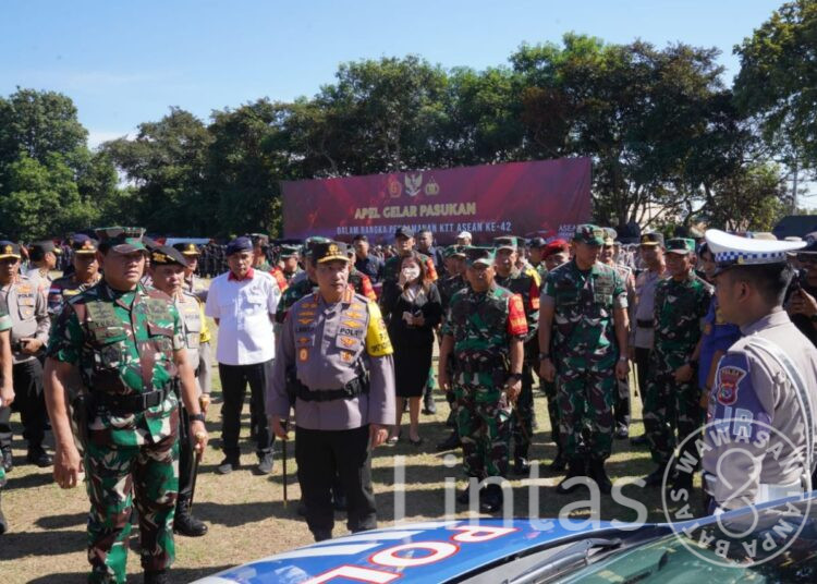 Panglima TNI Dan Kapolri Pimpin Apel Gelar Pasukan Pam KTT ASEAN, Dansatgas Pamwil Tekankan Hal Ini