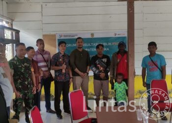 Babinsa Koramil Kuala Kencana Hadiri Kegiatan Rapat Forum Konsultasi Publik