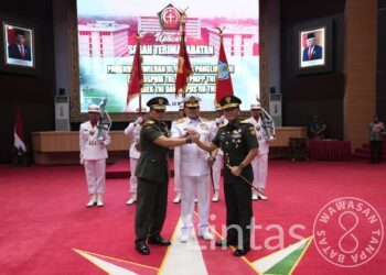 Mayjen Agus Suhardi Resmi Jabat Pangkogabwilhan III Gantikan Letjen Nyoman Cantiasa