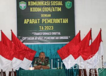 Kodim 0104/Aceh Timur Gelar Komunikasi Sosial Dengan Aparat Pemerintah Tahun 2023