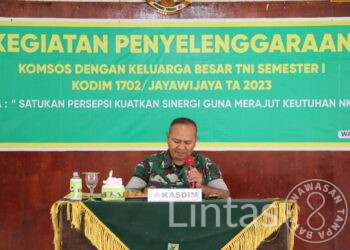 Satukan Persepsi Kuatkan Sinergi, Kodim 1702/JWY Gelar Komsos Dengan Keluarga Besar TNI