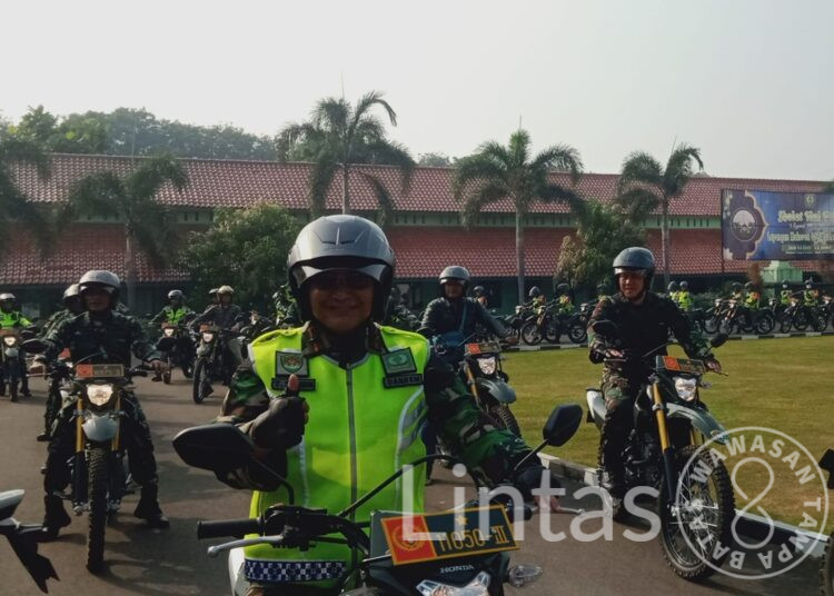 Monitoring Wilayah, Danrem 064/MY Touring Pinjam Motor CRF Babinsa