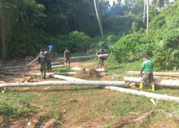 Didasari Keikhlasan Pengabdian Pada Masyarakat, Pekerjaan Berat Satgas TMMD ke 116 Kodim 0112/Sabang Terasa Ringan