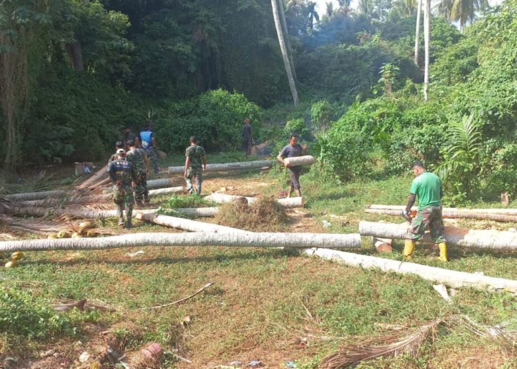 Didasari Keikhlasan Pengabdian Pada Masyarakat, Pekerjaan Berat Satgas TMMD ke 116 Kodim 0112/Sabang Terasa Ringan