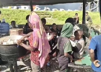 Satgas Yonif RK 115/ML Gencar Mencegah Stunting bagi Anak- Anak di Pedalaman Papua melalui Program ” Macan Kubo Nabo”