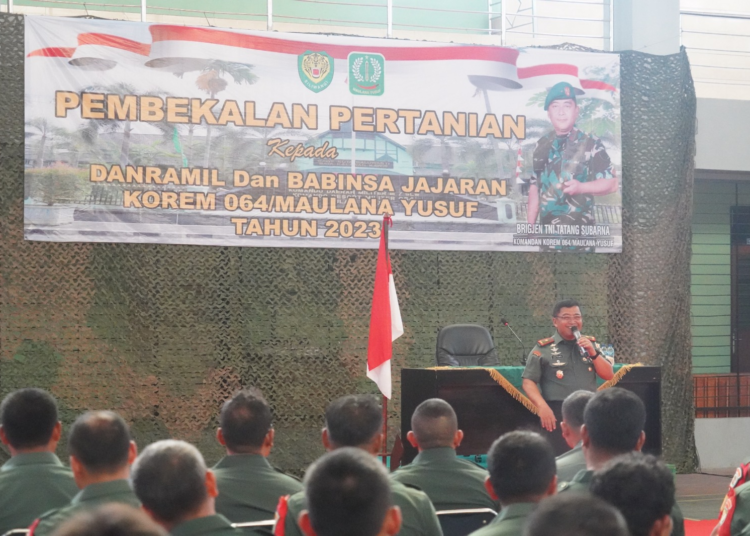 Brigjen TNI Tatang Subarna Danrem 064/MY : Babinsa Tidak Boleh Ketinggalan Teknologi