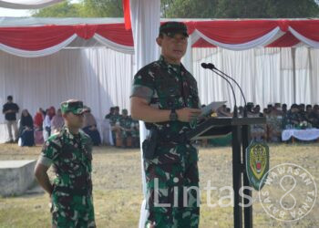 Komandan Lanud Husein Sastranegara Menghadiri Upacara Penutupan TMMD Ke-117