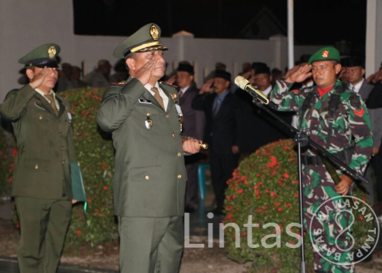 Dandim 0104/Atim Pimpin Apel Kehormatan Dan Renungan Suci di Kota Langsa