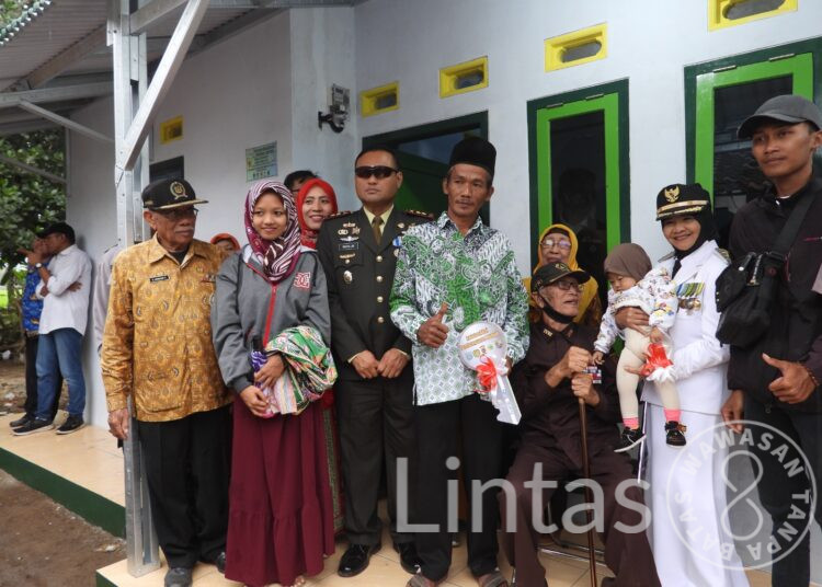 Dandim 0613/Ciamis Resmikan Rutilahu Sebagai Kado Hut RI-78 Untuk Veteran Kota Banjar