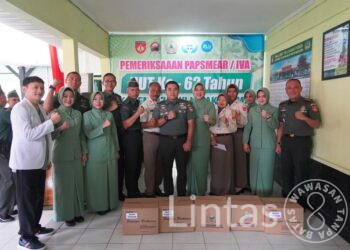 Moment 62 Tahun, Korem Wijayakusuma Peduli Kesehatan Anggota Persit Kartika Chandra Kirana Koorcab Rem 071