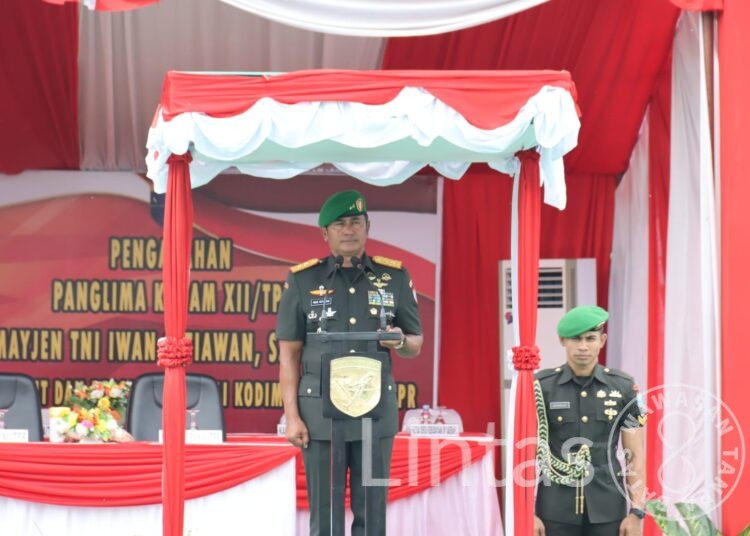 Pangdam XII/Tpr Pimpin Sertijab Dandim 1207/Pontianak