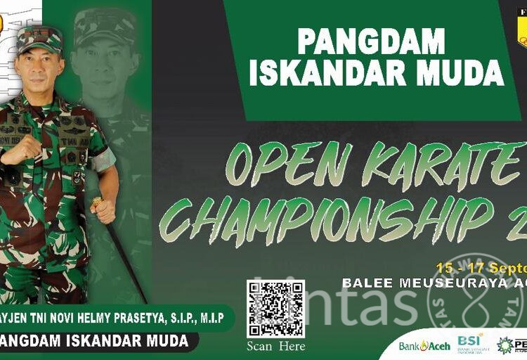 Kodam IM Gelar Kejuaraan Karate Piala Pangdam Iskandar Muda tahun 2023