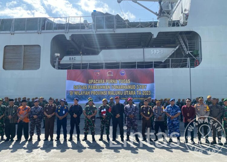 Danrem 152/Baabullah Lepas Purna Tugas Satgas Pamrahwan Yonarhanud 3/YBY